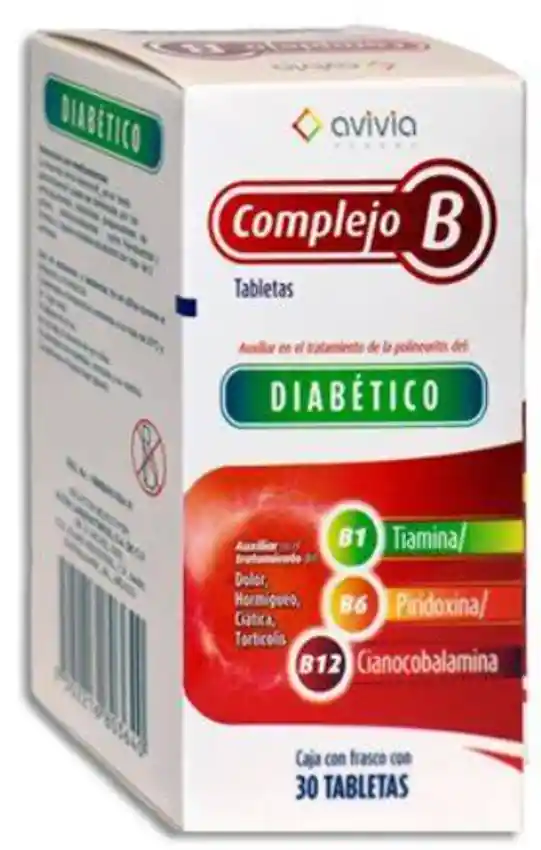 Complejo B Diabético – 30 tabletas