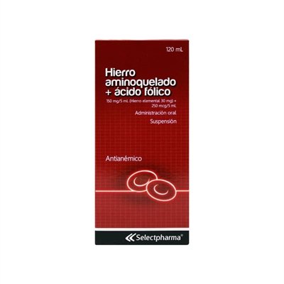 Hierro Aminoquelado + Acido Folico suspension oral