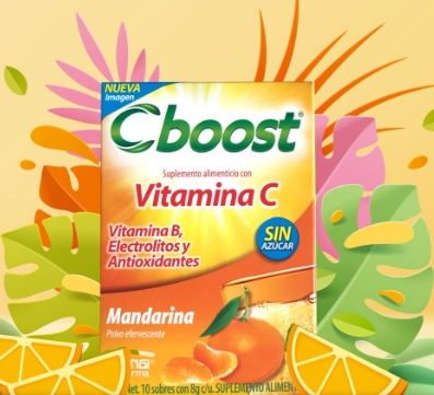 Grisi Cboost Food Mandarin Effervescent Powder 6g