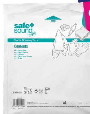 Safe & Sound Sterile Dressing Pack