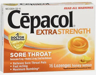 Cepacol ES Sore Throat Honey Lemon Flavor