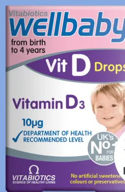 Wellbaby Vit D drops